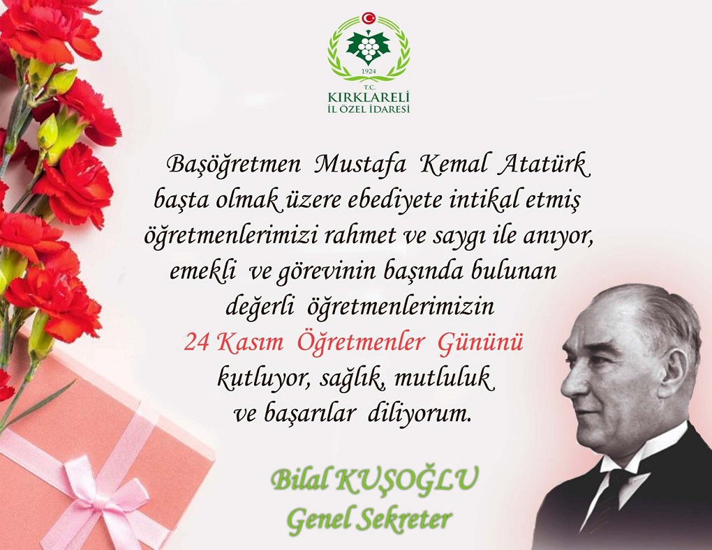 GENEL SEKRETERİMİZ BİLAL KUŞOĞLU'NUN ÖĞRETMENLER GÜNÜ MESAJI